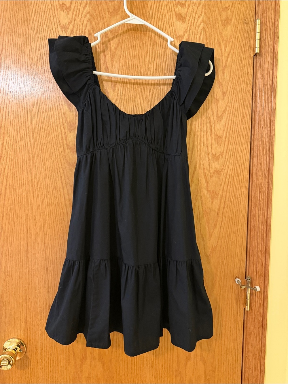 Abercrombie & Fitch Ruffle Sleeve Tiered Dress